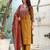 mustard cotton embroidered kurta set