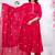 Pink cotton embroidered kurta set