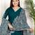 green cotton embroidered kurta set