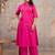 Pink Soft cotton kurti plazzo set