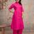 Pink Soft cotton kurti plazzo set