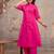 Pink Soft cotton kurti plazzo set