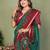 Green Color Kalamkari Print Cotton Saree 