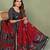 Maroon Color Kalamkari Print Cotton Saree 