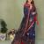 Navy Blue Color Kalamkari Print Cotton Saree 