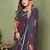 Plum Color Kalamkari Print Cotton Saree 