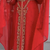 Red Moroccan Kaftan with Heavy Golden Hand Embroidery & Matching Cape