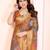 Mustard Color Kalamkari Print Cotton Saree 