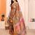 Mustard Color Kalamkari Print Cotton Saree 