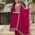 Women ethnic motifs embroidered panelled kurta with trousers & with dupatta