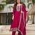 Women ethnic motifs embroidered panelled kurta with trousers & with dupatta