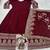 Maroon heavy silk anarkali Suit - Full stitched free size