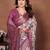 Plum Color Kalamkari Print Cotton Saree 