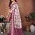 Plum Color Kalamkari Print Cotton Saree 