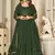 Green georgette embroidered wedding wear anarkali suit