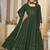 Green georgette embroidered wedding wear anarkali suit
