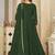Green georgette embroidered wedding wear anarkali suit