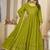 Mahendi georgette embroidered wedding wear anarkali suit