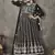 Black net embroidered wedding wear anarkali suit