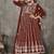 Maroon net embroidered wedding wear anarkali suit