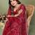 Maroon Color Kalamkari Print Cotton Saree 