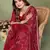 Maroon Color Kalamkari Print Cotton Saree 