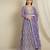 Lavender Georgette anarkali style long choli readymade lehenga