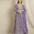 Lavender Georgette anarkali style long choli readymade lehenga