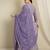 Lavender Georgette anarkali style long choli readymade lehenga