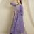 Lavender Georgette anarkali style long choli readymade lehenga