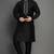 Black dupion embroidery kurta-pajama