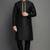 Black dupion embroidery kurta-pajama