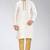 White dupion embroidery kurta-pajama