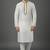 White dupion embroidery kurta-pajama