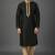 Black dupion embroidery kurta-pajama