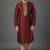 Maroon dupion embroidery kurta-pajama