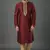 Maroon dupion embroidery kurta-pajama