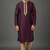 Purple dupion embroidery kurta-pajama