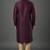 Purple dupion embroidery kurta-pajama