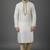 White dupion embroidery kurta-pajama