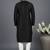 Black dupion embroidery kurta-pajama