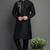 Black dupion embroidery kurta-pajama