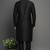 Black dupion embroidery kurta-pajama