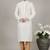 White dupion embroidery kurta-pajama