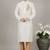 White dupion embroidery kurta-pajama