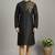 Black dupion embroidery kurta-pajama