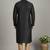 Black dupion embroidery kurta-pajama