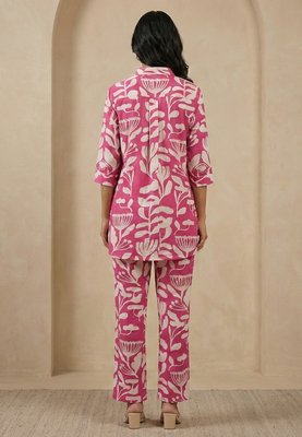  pink floral cotton co-ord set 2