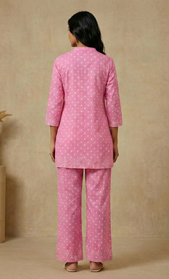Light pink cotton co-ord set 2