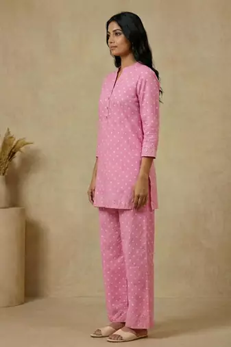 Light pink cotton co-ord set